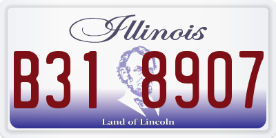 IL license plate B318907