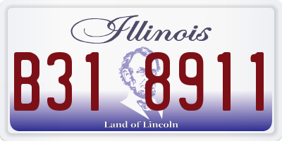 IL license plate B318911