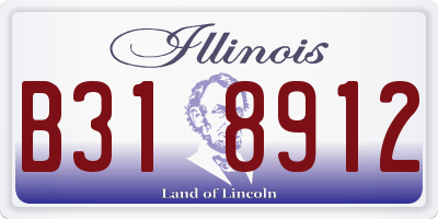 IL license plate B318912