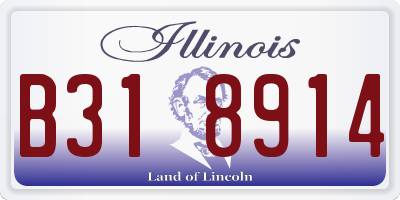 IL license plate B318914