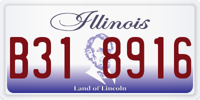 IL license plate B318916
