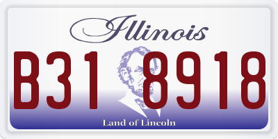 IL license plate B318918