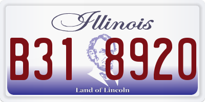 IL license plate B318920