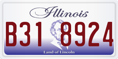 IL license plate B318924