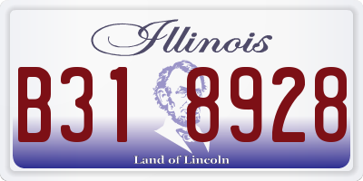 IL license plate B318928