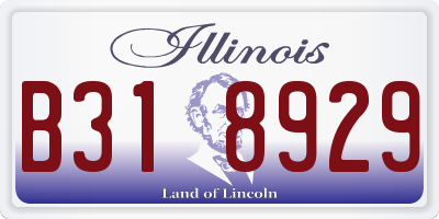 IL license plate B318929