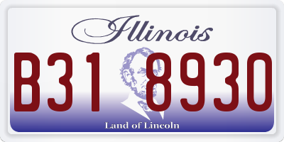 IL license plate B318930