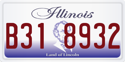 IL license plate B318932