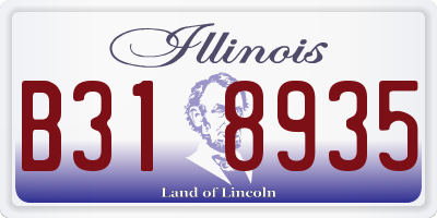 IL license plate B318935