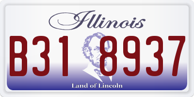 IL license plate B318937