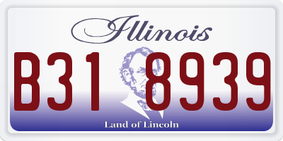IL license plate B318939
