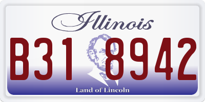 IL license plate B318942
