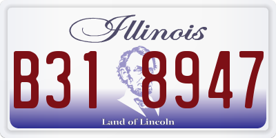 IL license plate B318947
