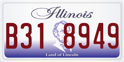 IL license plate B318949