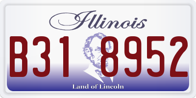 IL license plate B318952
