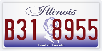 IL license plate B318955