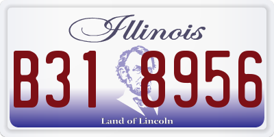 IL license plate B318956