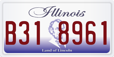 IL license plate B318961