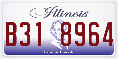IL license plate B318964