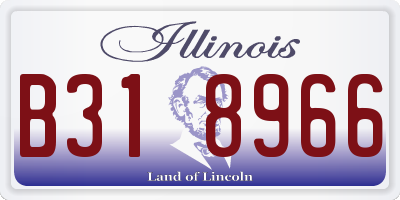 IL license plate B318966