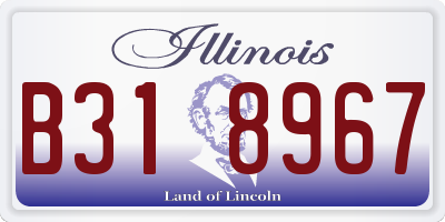 IL license plate B318967