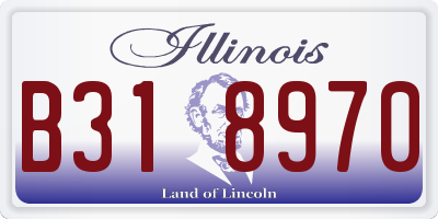 IL license plate B318970
