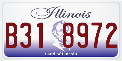IL license plate B318972