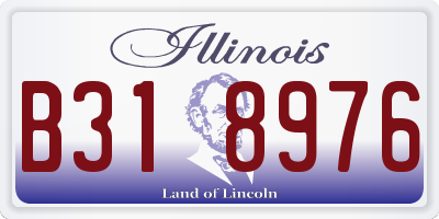 IL license plate B318976