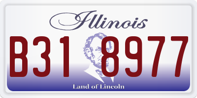 IL license plate B318977