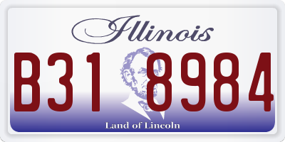 IL license plate B318984