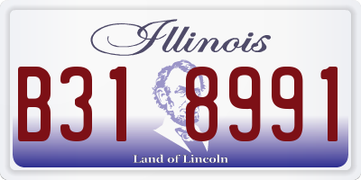 IL license plate B318991