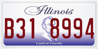 IL license plate B318994