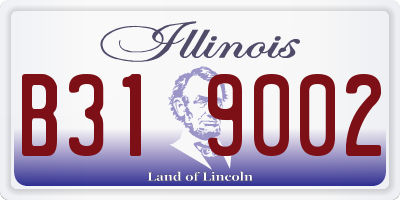 IL license plate B319002