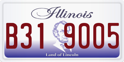 IL license plate B319005
