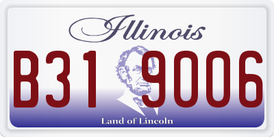 IL license plate B319006