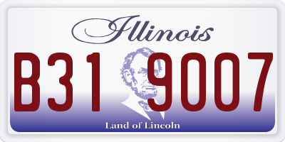 IL license plate B319007