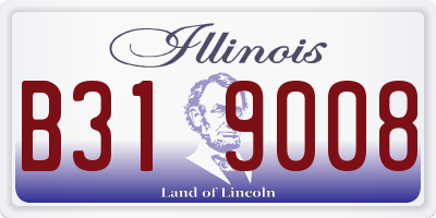 IL license plate B319008