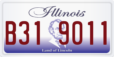 IL license plate B319011