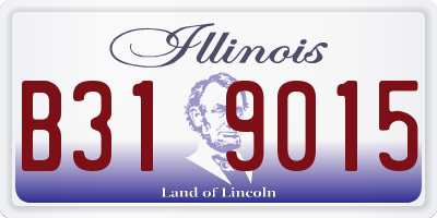 IL license plate B319015