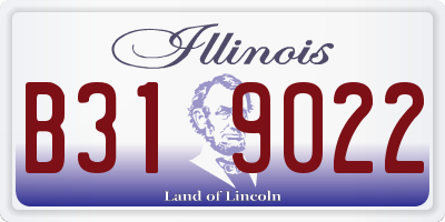 IL license plate B319022