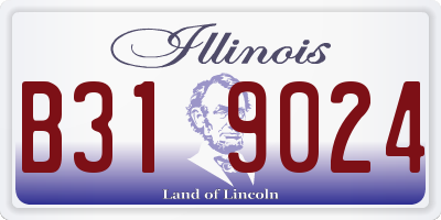 IL license plate B319024
