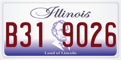 IL license plate B319026