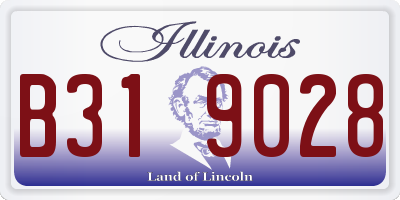 IL license plate B319028