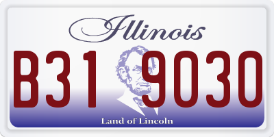 IL license plate B319030