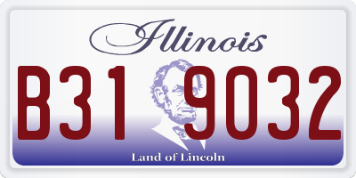 IL license plate B319032