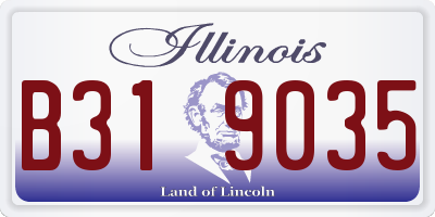 IL license plate B319035