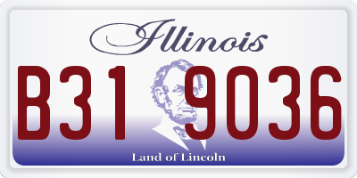 IL license plate B319036