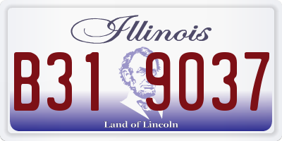 IL license plate B319037