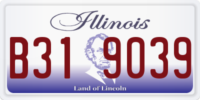 IL license plate B319039