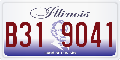 IL license plate B319041
